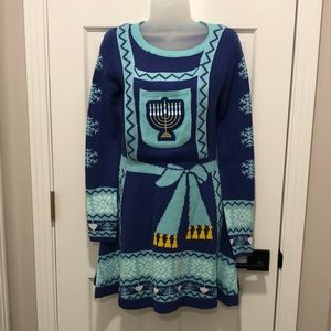 NWT Hanukkah Sweater Dress Size XS  by Born Famous